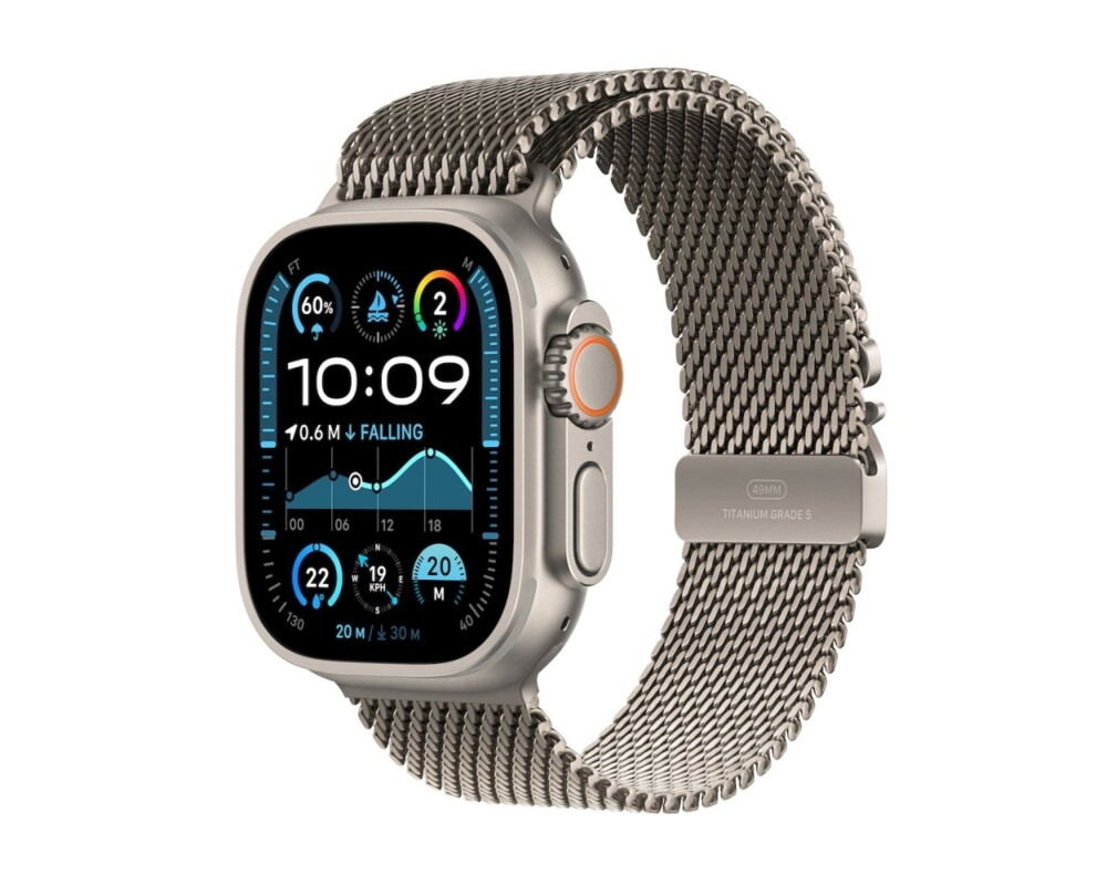 Smart часовник APPLE Watch Ultra2 v2 Cellular 49mm Natural Titanium Case with Natural Titanium Milanese Loop M 4