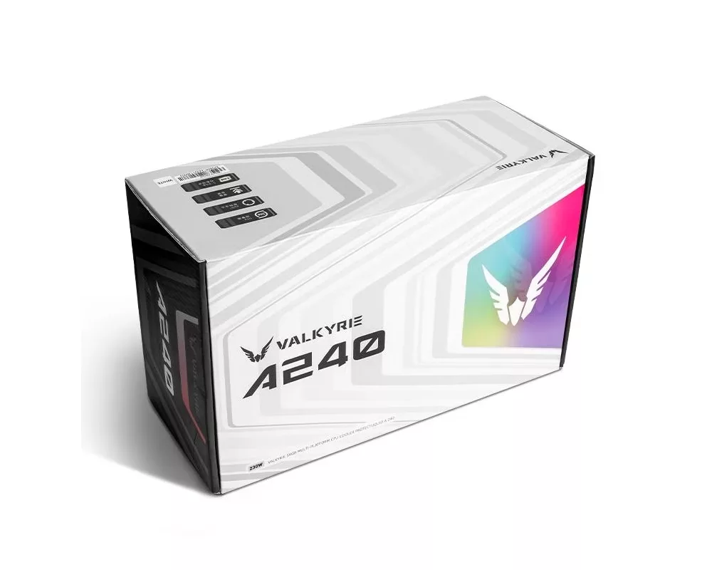 Охладител за процесор Valkyrie A240 White 2