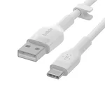 Кабел Belkin BOOST CHARGE Flex Silicone cable USB-A to USB-C - 1M - White 3