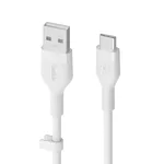 Кабел Belkin BOOST CHARGE Flex Silicone cable USB-A to USB-C - 1M - White 2