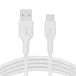 <span>Кабел</span> Belkin BOOST CHARGE Flex Silicone cable USB-A to USB-C - 1M - White <span class='catalog-num-in-name'>CAB008BT1MWH</span> - 