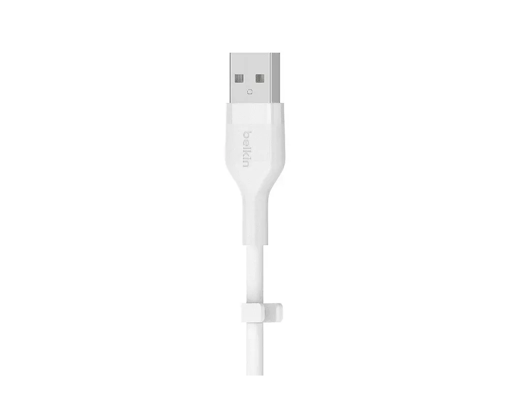 Кабел Belkin BOOST CHARGE Flex Silicone cable USB-A to USB-C - 1M - White 4