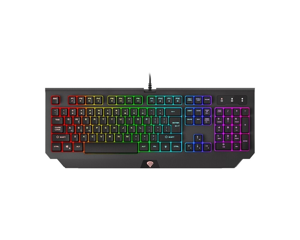 Клавиатура Genesis Gaming Combo Set 4In1 Cobalt 330 RGB Keyboard + Mouse + Headphones + Mousepad 4