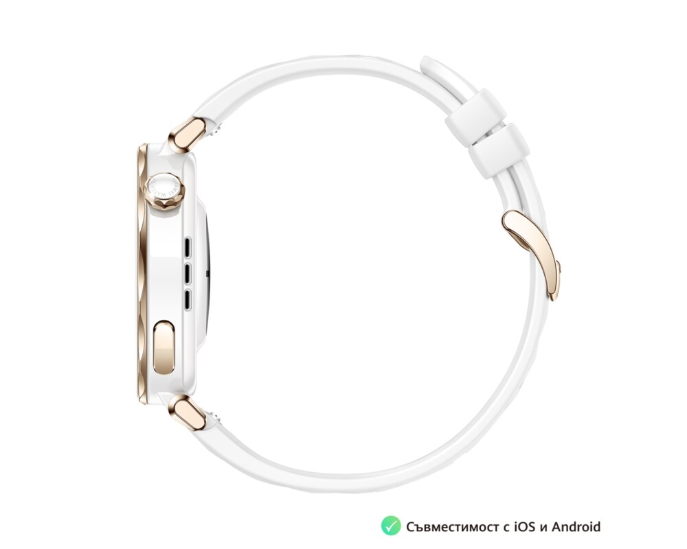 Smart часовник Huawei Watch GT5 Pro Jana-B29F + Huawei FreeBuds 5i Ceramic White 4