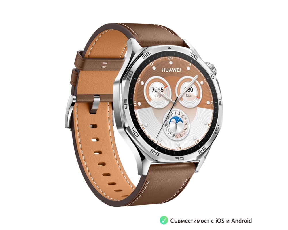 Smart часовник Huawei Watch GT5 Vili-B19L + Huawei FreeBuds 5i Ceramic White 2