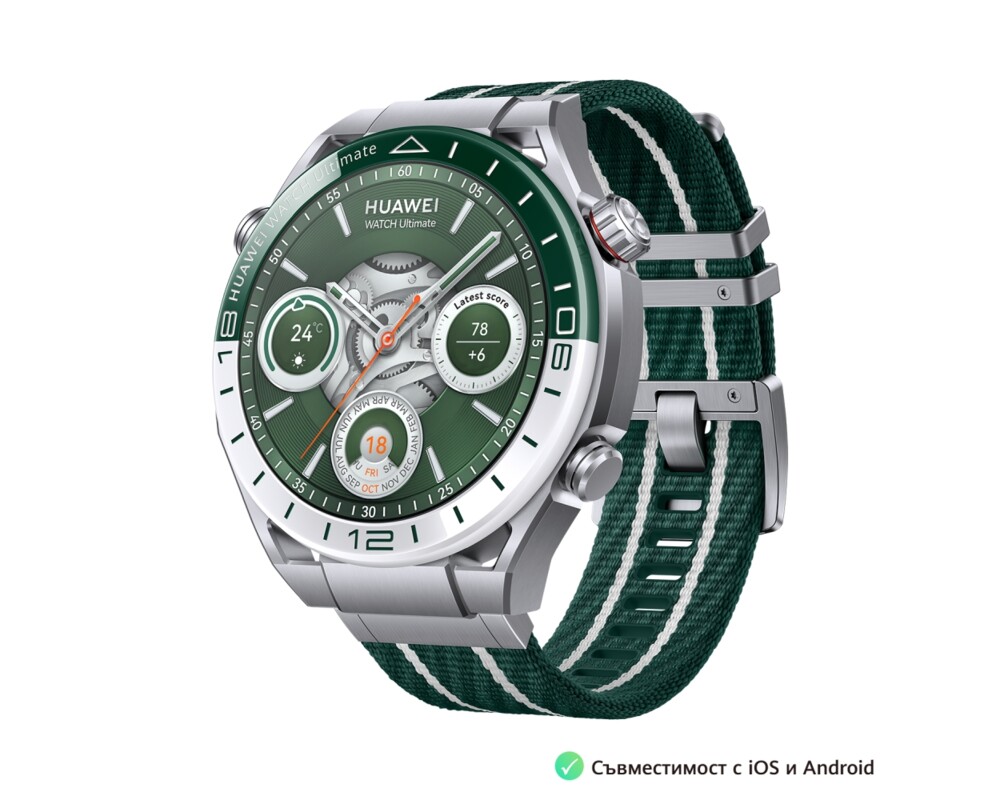 Smart часовник Huawei Watch Ultimate Green + Huawei Freebuds Pro 3 5