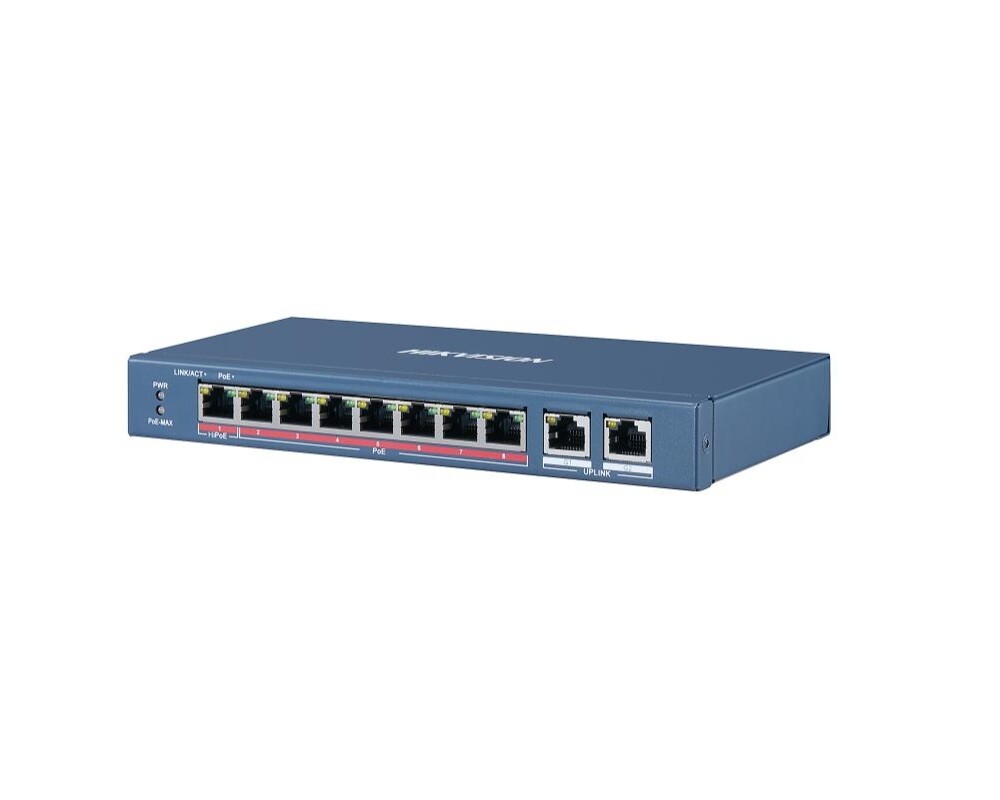 Switch (Комутатор) HikVision 10 Port Fast Ethernet Unmanaged POE Switch 2