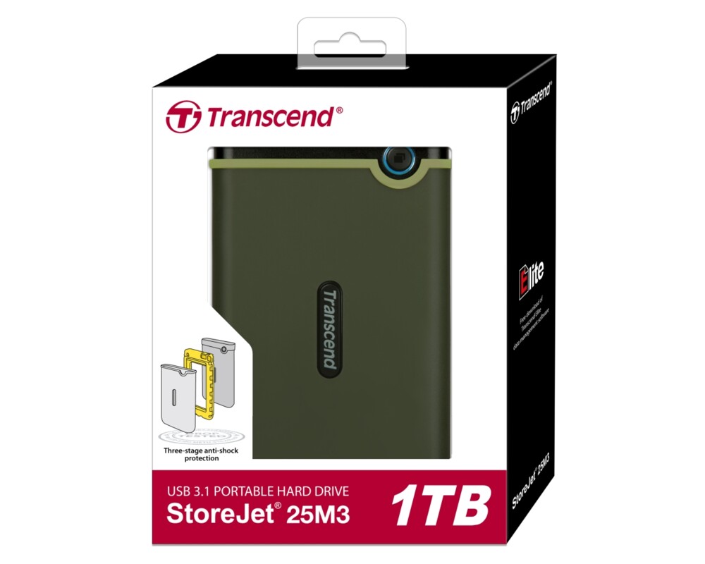 Твърд диск Transcend 1TB Slim StoreJet2.5" M3G 4