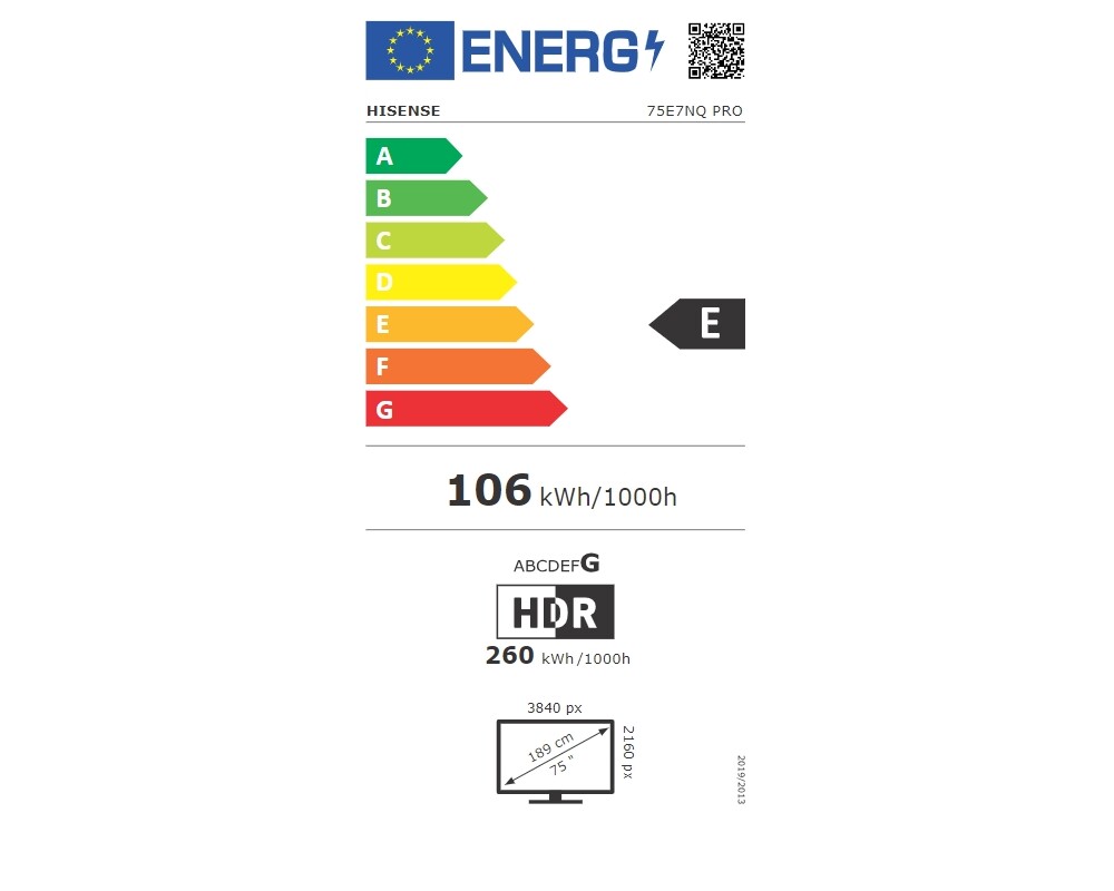 Телевизор Hisense 75" E7NQ Pro 6