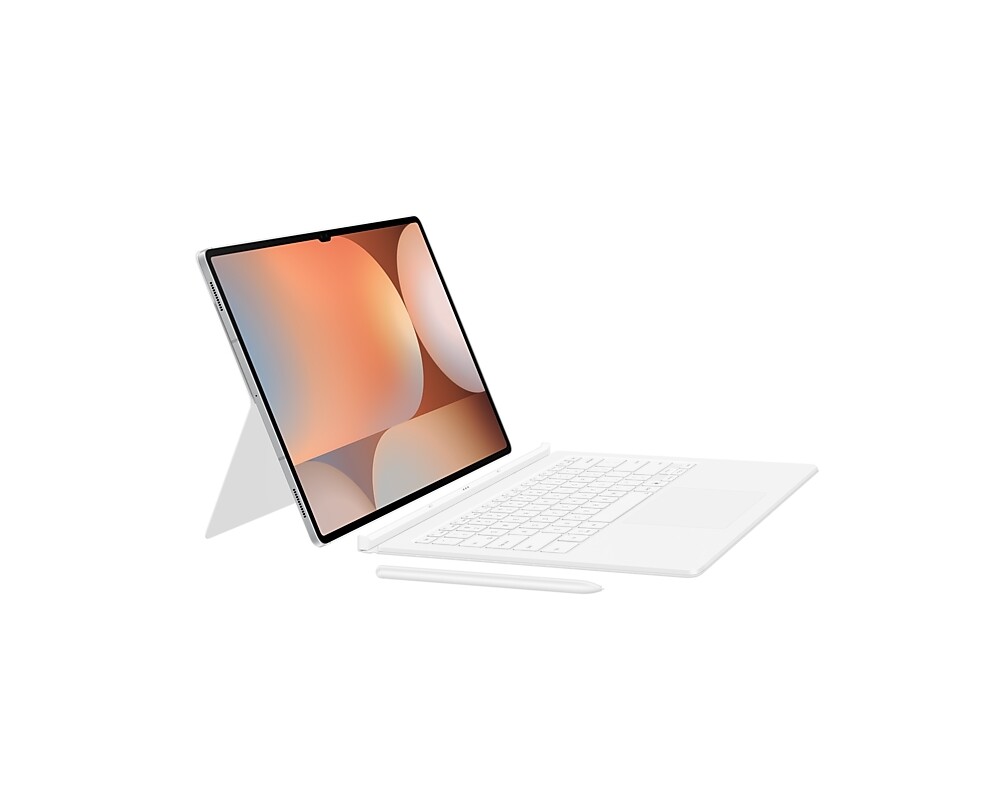 Клавиатура Samsung Tab S10 Ultra/S9 Ultra Book Cover Keyboard Slim White 3