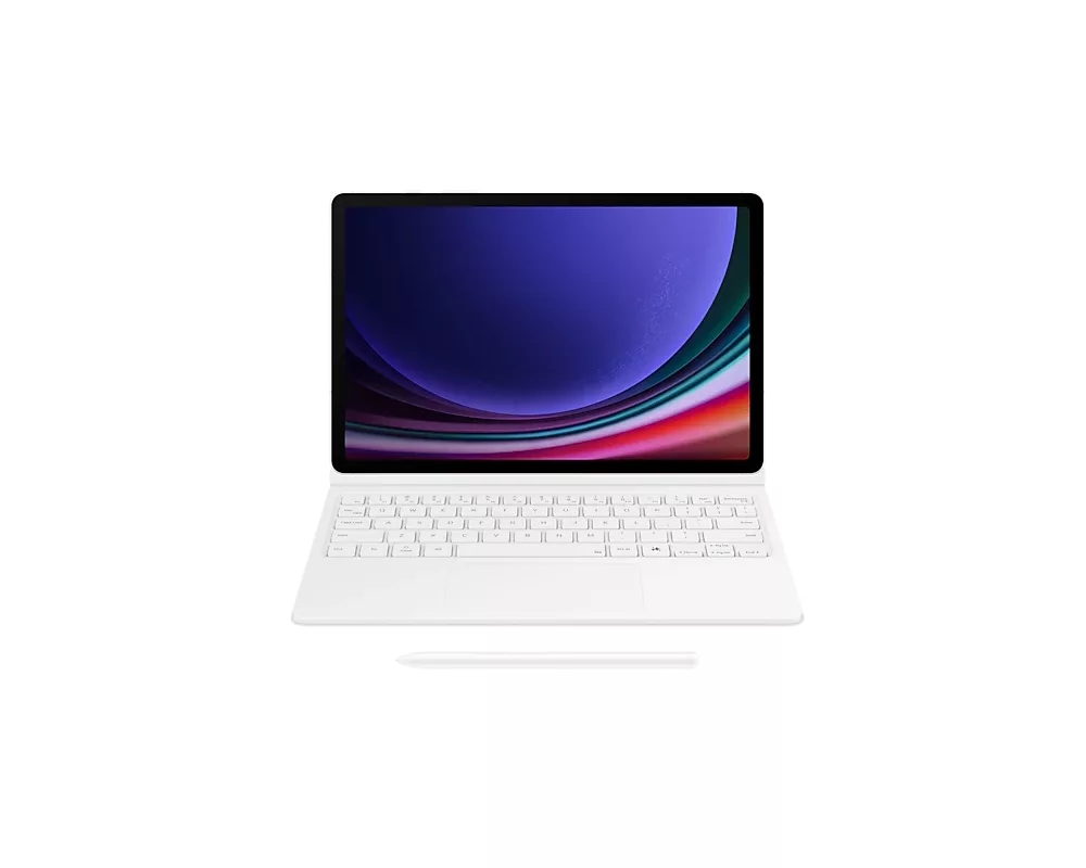 Клавиатура Samsung Tab S9/S9 FE Book Cover Keyboard White 9