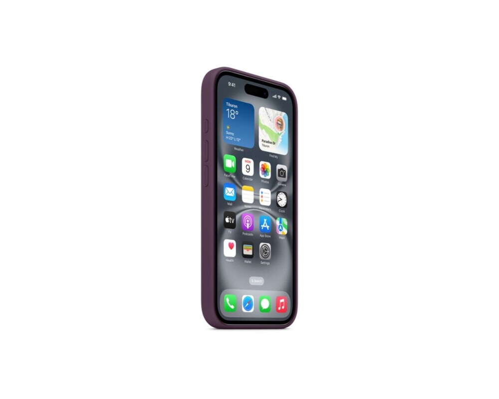 Калъф Apple iPhone 16 Silicone Case with MagSafe - Plum 6