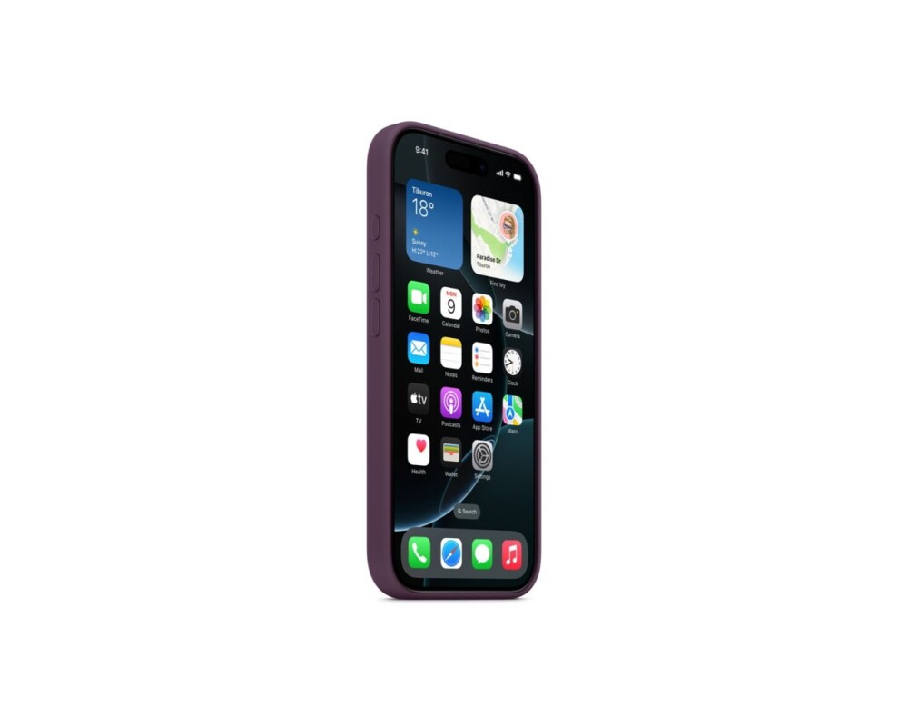 Калъф Apple iPhone 16 Pro Silicone Case with MagSafe - Plum 5