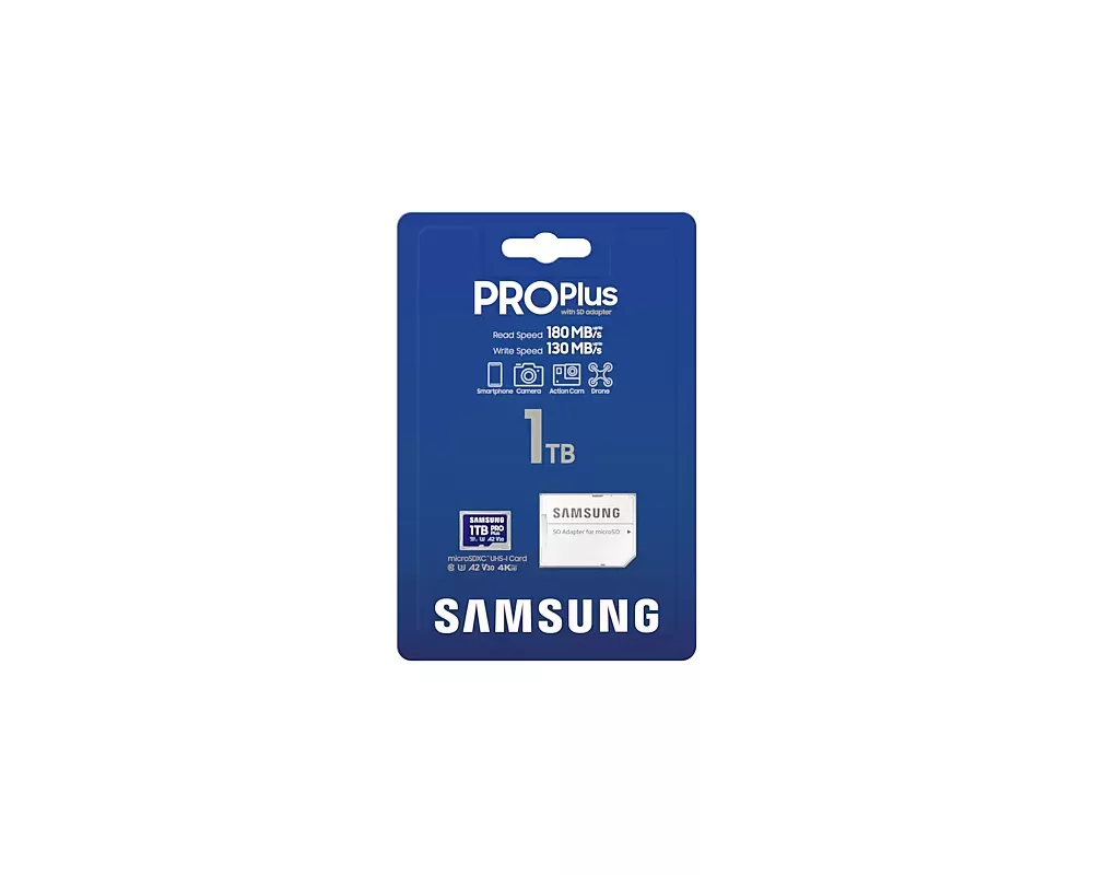 Флаш карта Samsung 1TB micro SD Card PRO Plus with Adapter 8