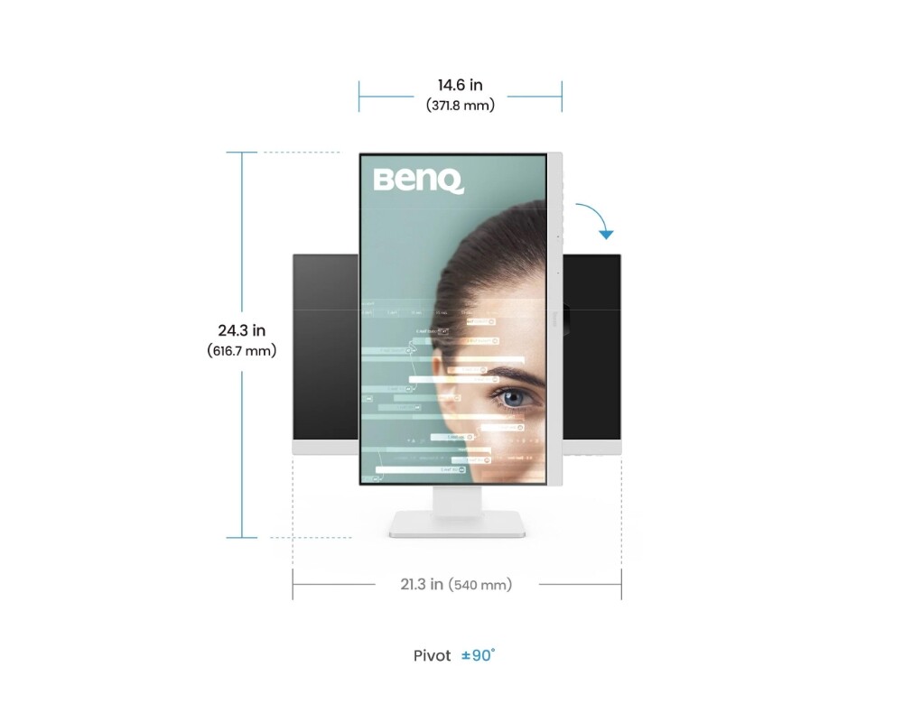 Монитор BenQ GW2486TC, 23.8", IPS, 1920x1080, 100Hz, Speaker 2 x 2W 17