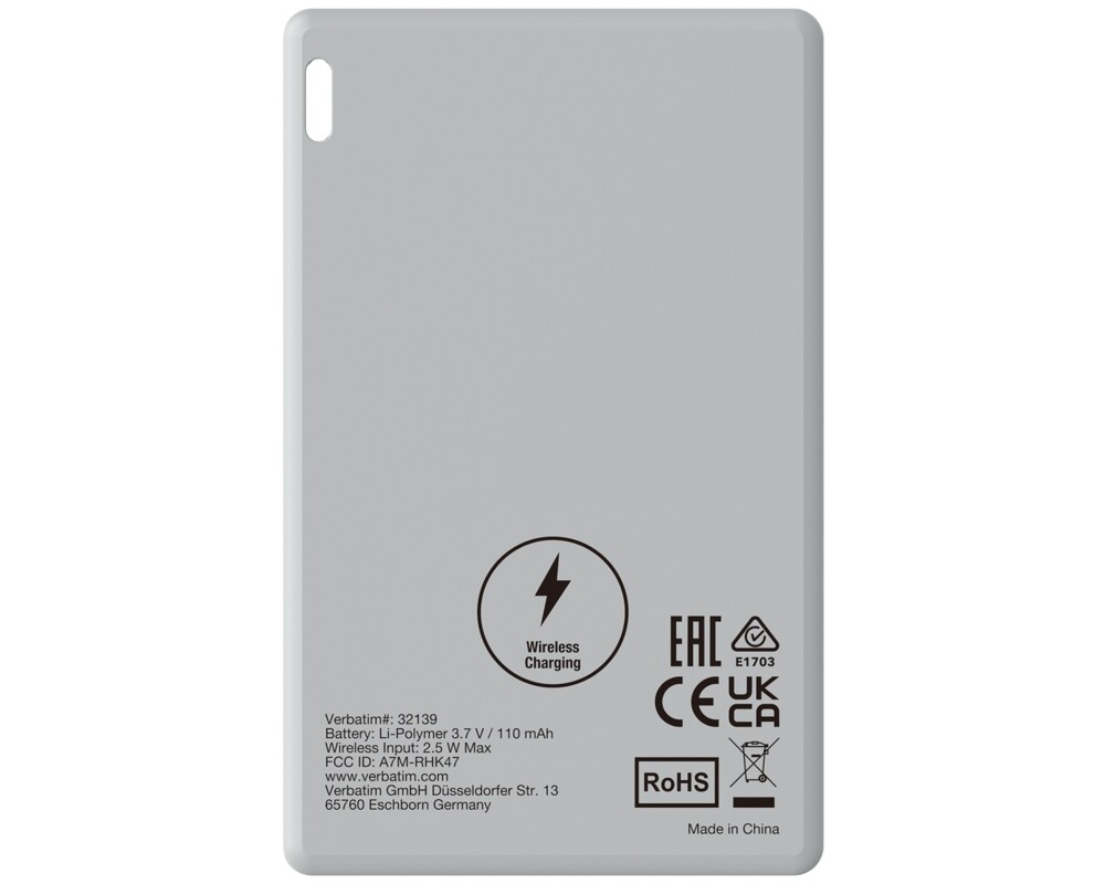 Тракер Verbatim MYFCR-01S My Finder Card Bluetooth Item Finder 1 pack Silver 4