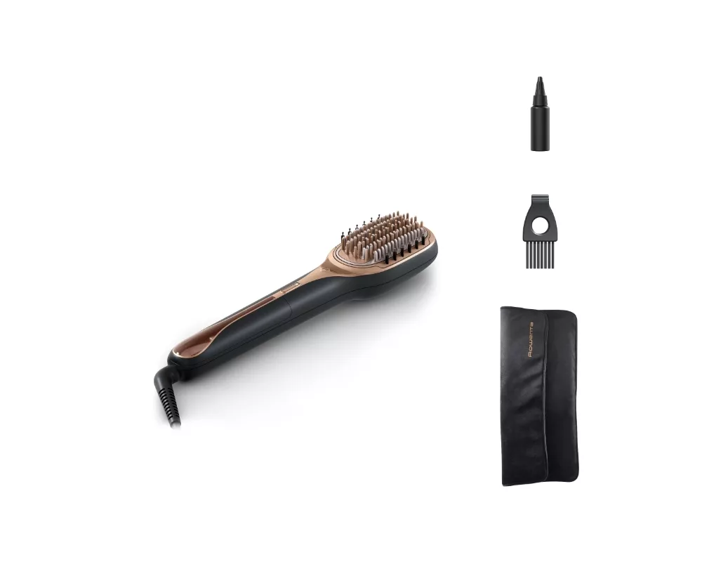 Електрическа четка за коса Rowenta CF9940F0 Hair Therapist Steam Brush  Black 4