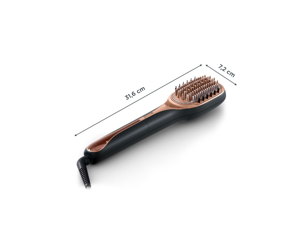 Електрическа четка за коса Rowenta CF9940F0 Hair Therapist Steam Brush  Black 3