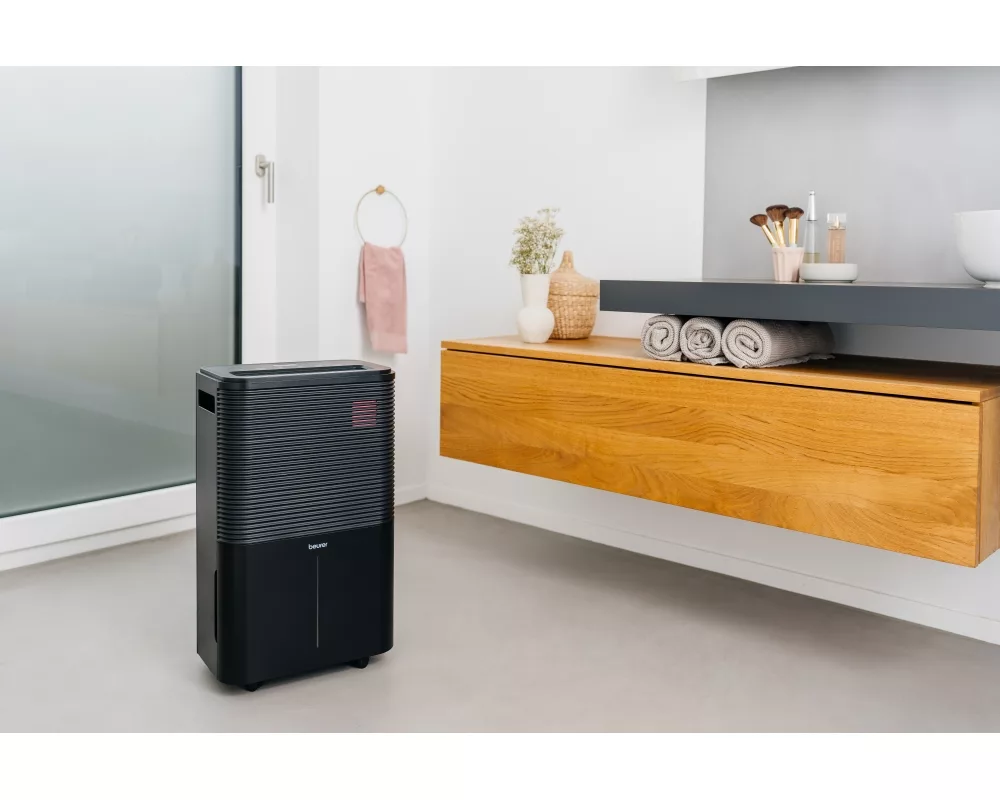 Влагоабсорбатор Beurer LE 250 Air Dehumidifier; up to 20 litre/day; rooms  40 to 60 cm2; Laundry drying function; Removable tank: 4.0 l; Automatic mode; Night mode; Timer;  2 fan levels; Environmentally friendly refrigerant R290 13