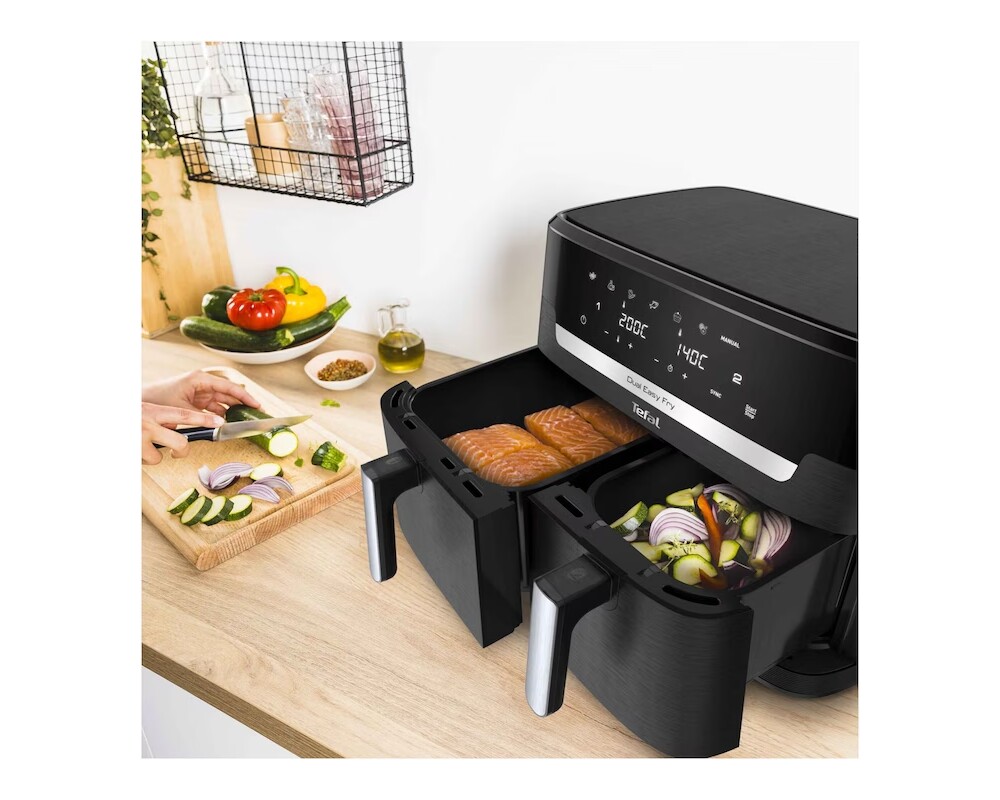 Уред за здравословно готвене Tefal EY9428E0 Dual Easy Fry Xxl Blk Eu 5