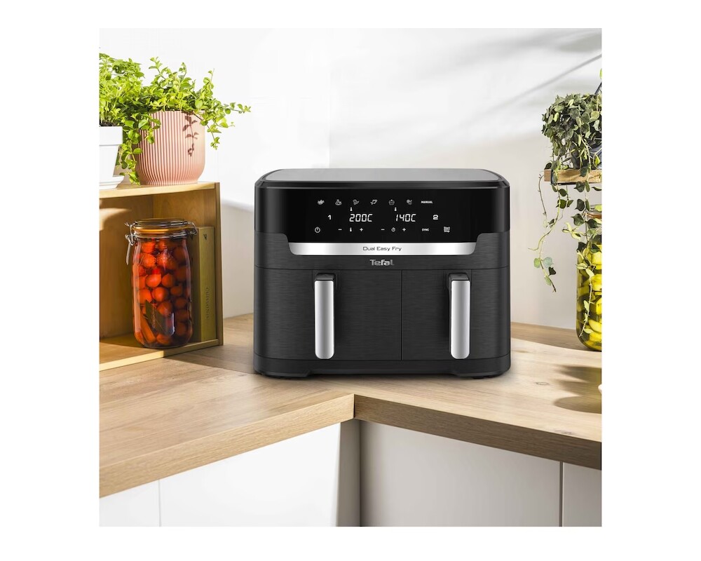 Уред за здравословно готвене Tefal EY9428E0 Dual Easy Fry Xxl Blk Eu 4