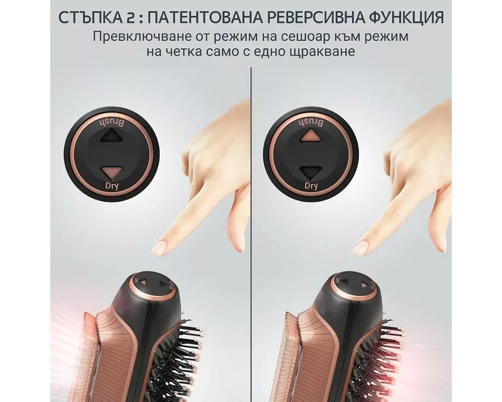 Електрическа четка за коса Rowenta CF9840F0 Dry & Brush 2In1 5
