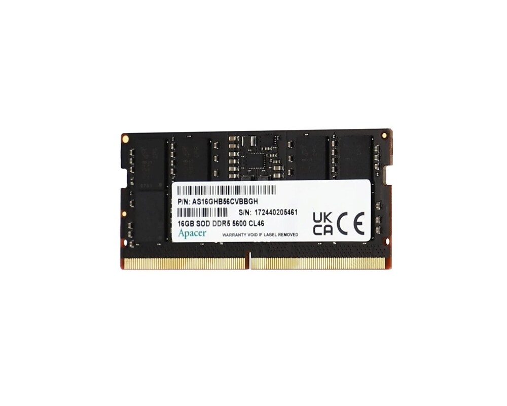 Памет Apacer 16GB Notebook Memory - DDR5 SODIMM 5600Hz 2