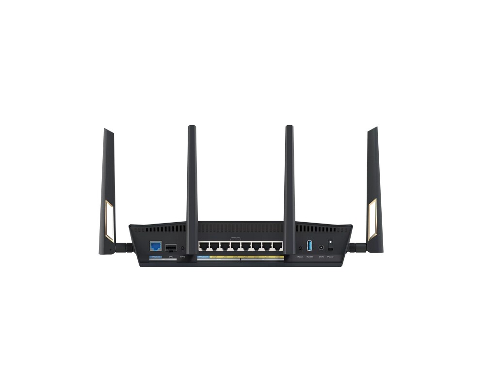 Рутер ASUS RT-BE88U Dual-band WiFi 7 AiMesh Extendable Performance Router 4K-QAM MLO Dual 10G ports SFP+ Four 2.5G ports 8