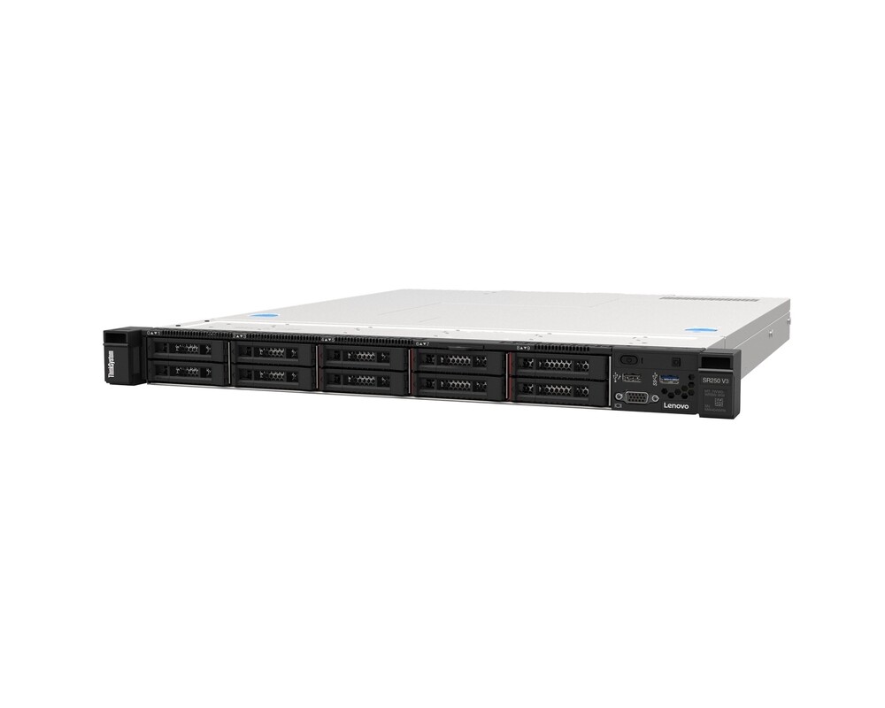 Сървър LENOVO ThinkSystem SR250 V3 Xeon E-2468 8C 2.6GHz 16MB Cache 2