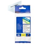 <span>Хартия</span> Brother TZe-M65 Matt Laminated Labelling Tape Cassette – White On Clear <span class='catalog-num-in-name'>TZEM65</span> - 