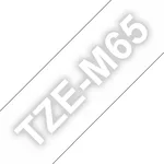 Хартия Brother TZe-M65 Matt Laminated Labelling Tape Cassette – White On Clear 3