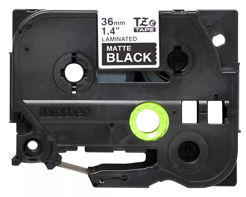 Хартия Brother TZe-M365 Labelling Tape Cassette – Matt Laminated White On Black 2