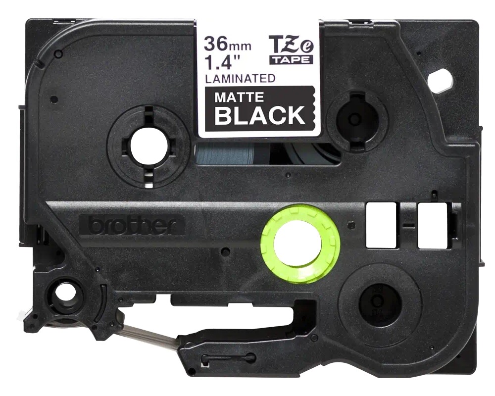 Хартия Brother TZe-M365 Labelling Tape Cassette – Matt Laminated White On Black 2