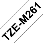 Хартия Brother TZe-M261 Matt Laminated Labelling Tape Cassette – Black on White 3