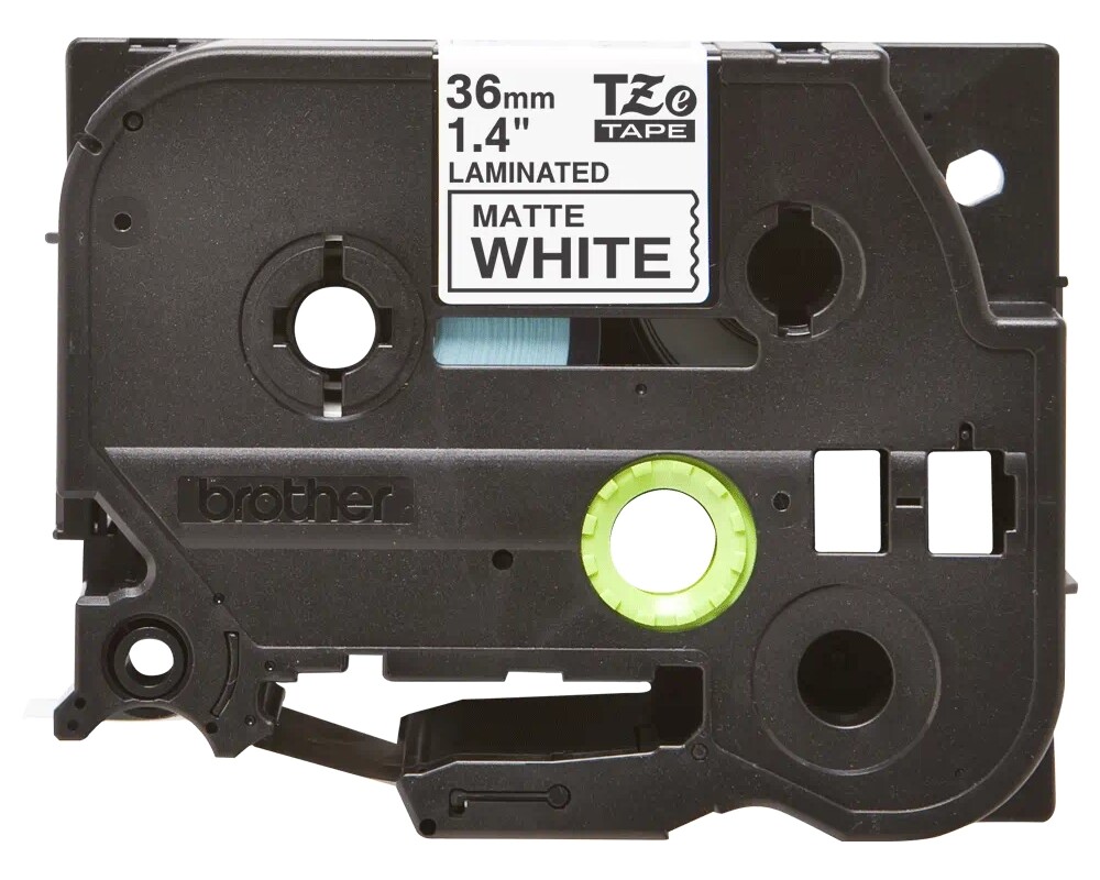 Хартия Brother TZe-M261 Matt Laminated Labelling Tape Cassette – Black on White 2