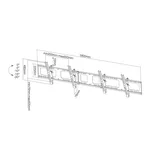 Стойка Neomounts Flat Screen Wall Mount for menu board - 2 screens - landscape 11