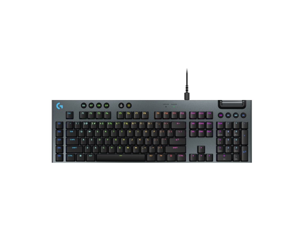 Клавиатура Logitech G915 X Low Profile Wired Gaming Keyboard - BLACK - US INT`L - EMEA28i-935 2