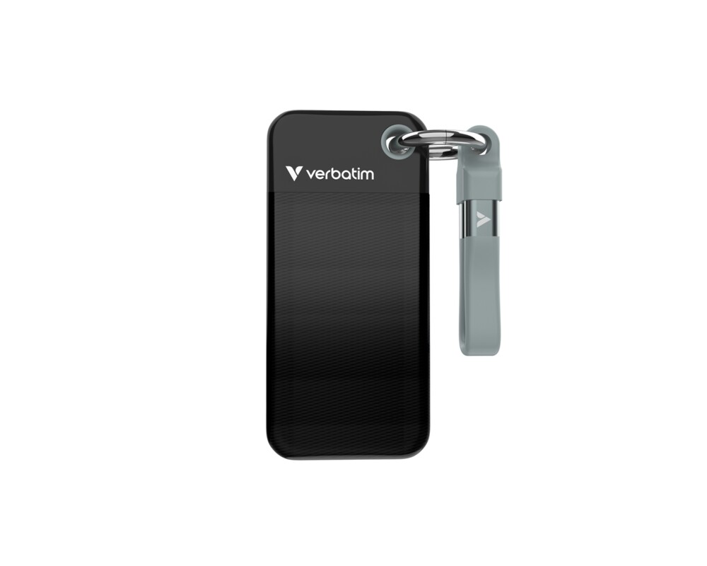 SSD Verbatim Pocket SSD USB 3.2 Gen 2 1TB Black/Grey 5