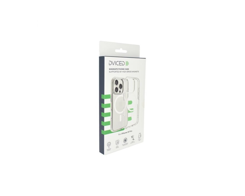 Калъф Dviced Magsafe iPhone 16 Pro clear case - White 5