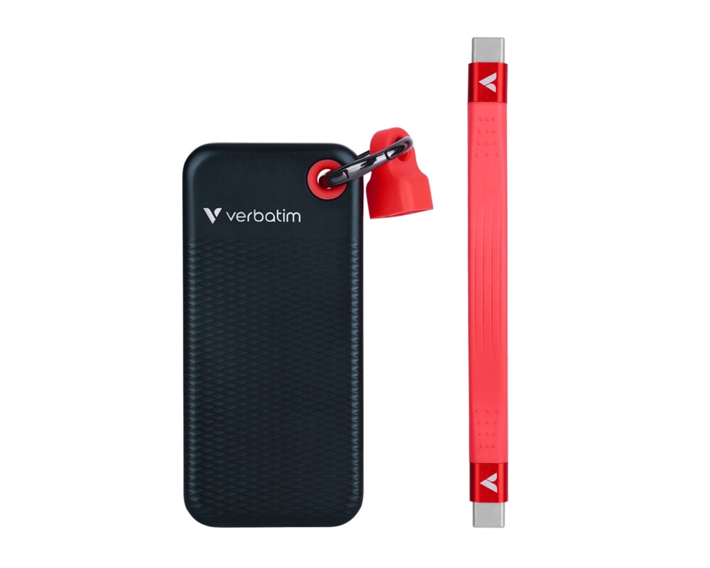 SSD Verbatim Pocket SSD USB 3.2 Gen 2 1TB Black/Red 2