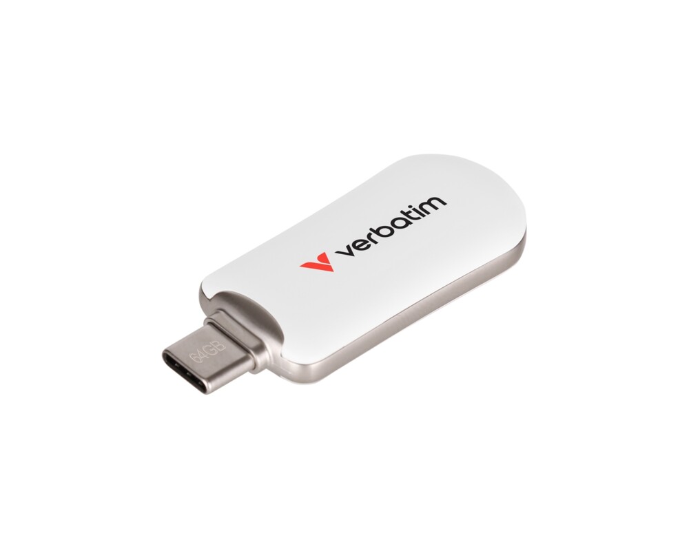 Флаш памет Verbatim Plectra USB-C Flash Drive White 64GB