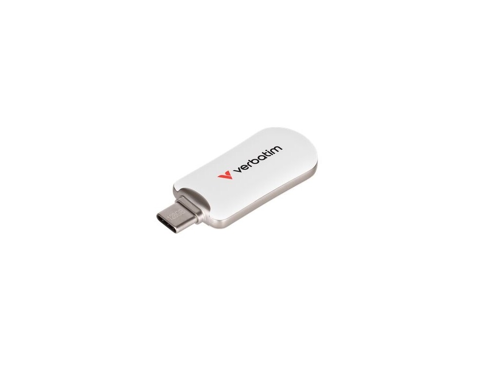 Флаш памет Verbatim Plectra USB-C Flash Drive White 128GB 2