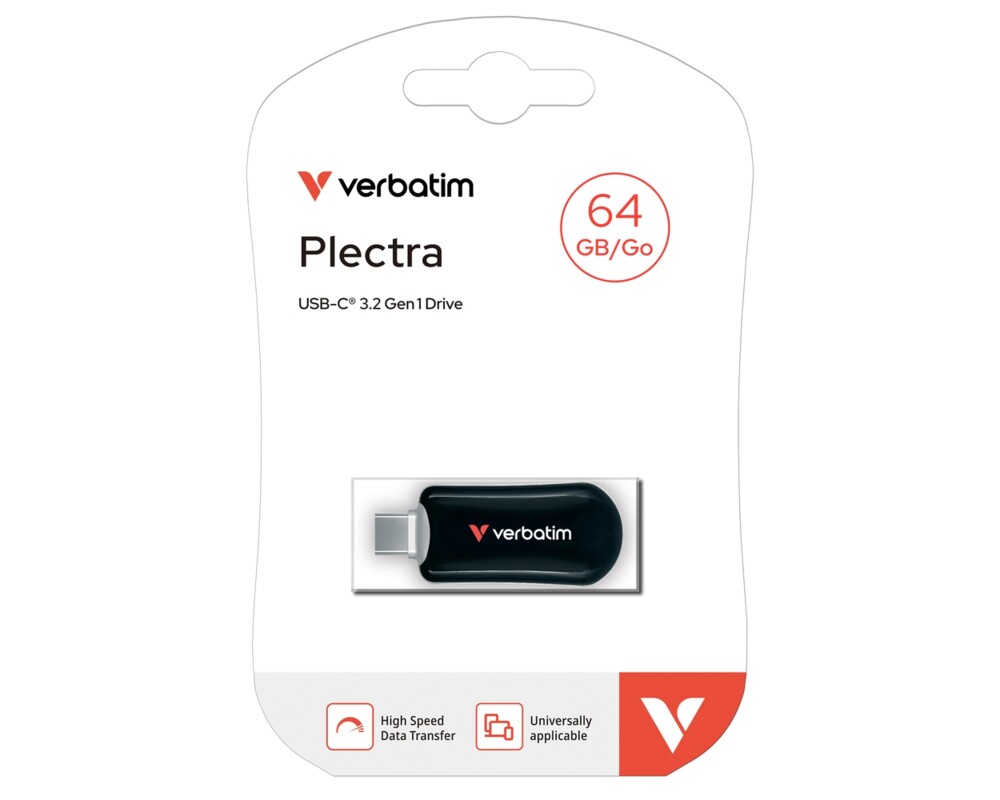 Флаш памет Verbatim Plectra USB-C Flash Drive Black 64GB 4