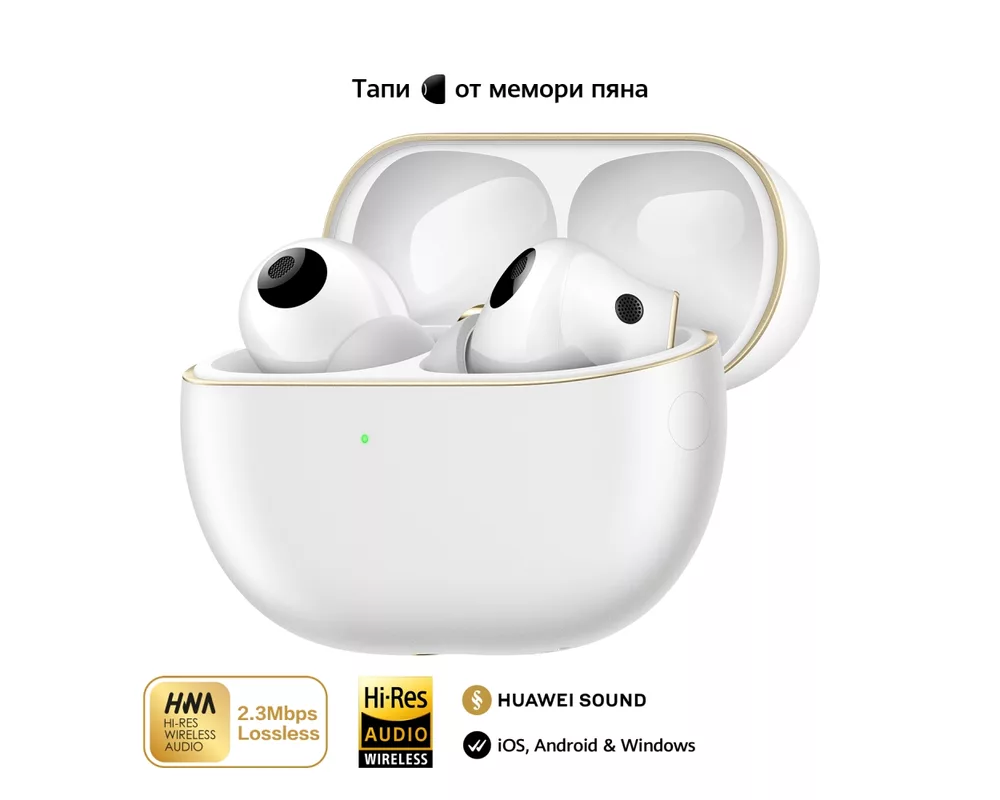 Слушалки Huawei FreeBuds Pro 4 Piano-T180 Ceramic Whiter 6