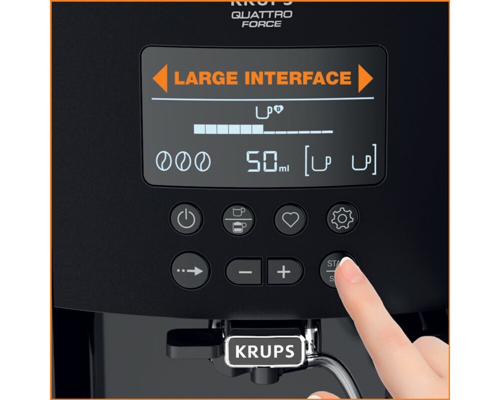 Кафемашина Krups EA819E10 Esp Arabica Latte Pewter Eu 4