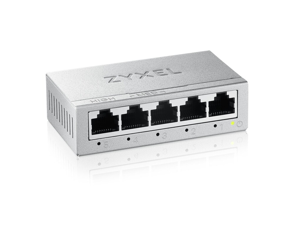 Switch (Комутатор) Суич ZYXEL GS-105B v5, 5 портов, Gigabit, метален корпус 5