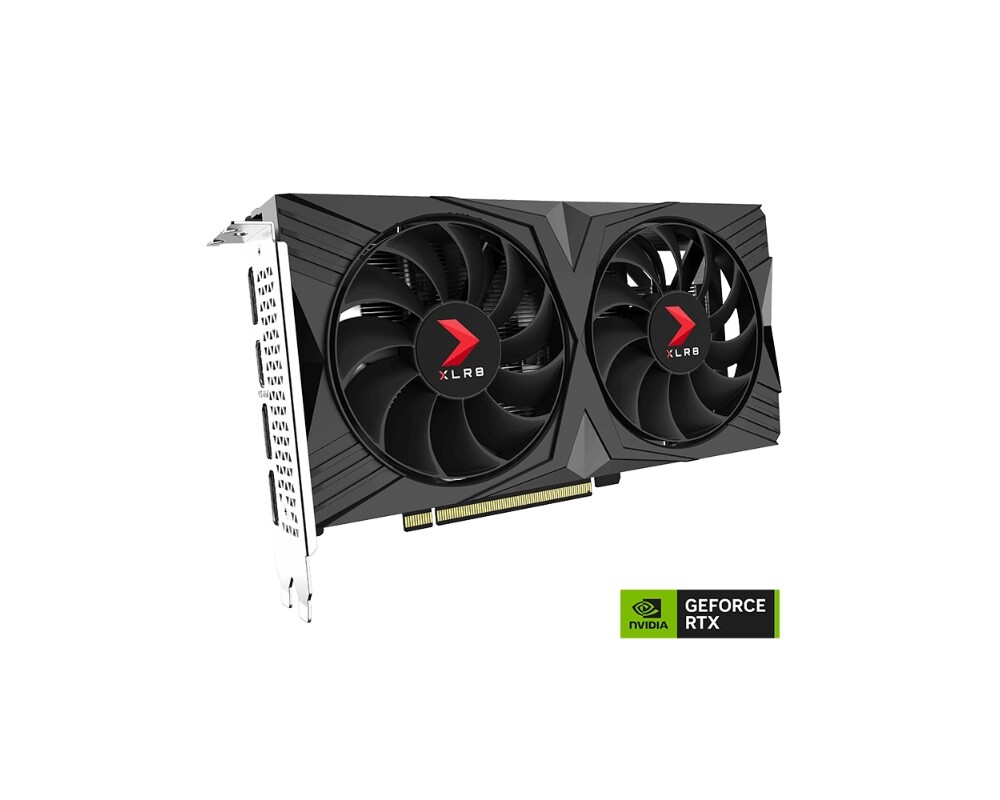 Видеокарта PNY GeForce RTX 4060 8GB GDDR6 XLR8 Gaming VERTO OC Dual Fan 10