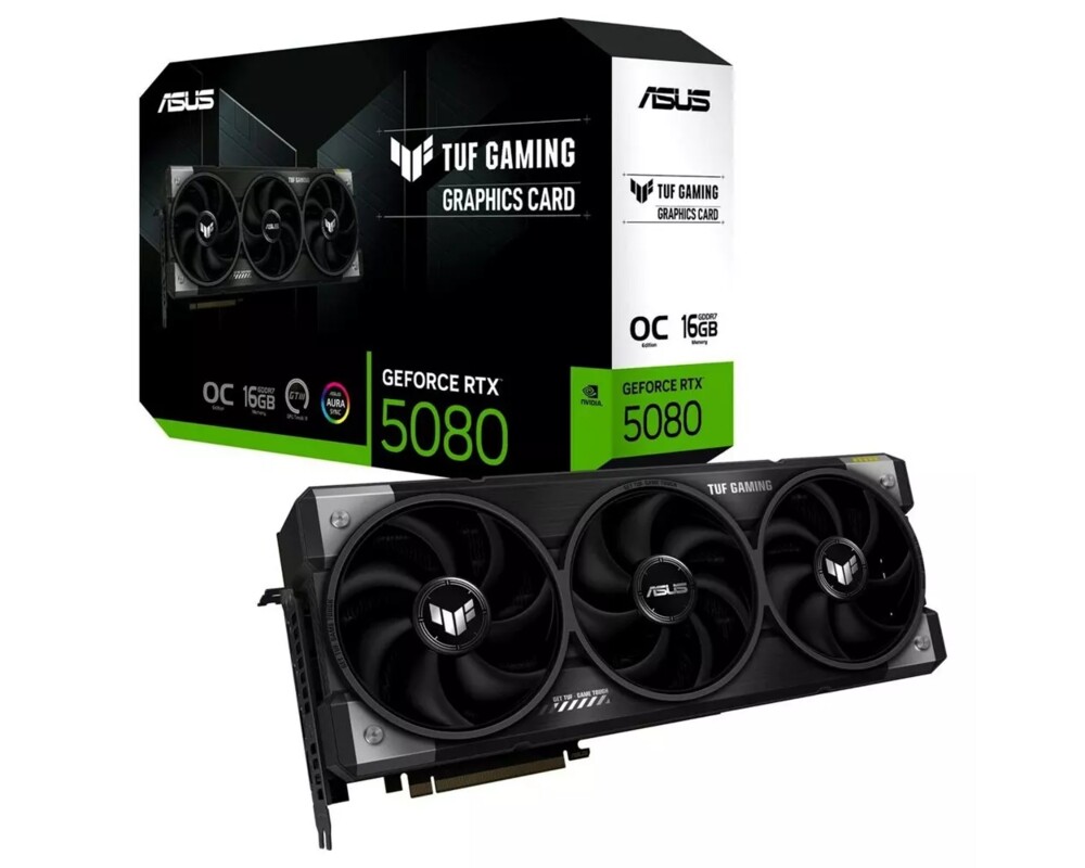 Видеокарта ASUS TUF Gaming GeForce RTX 5080 OC 16GB GDDR7 11