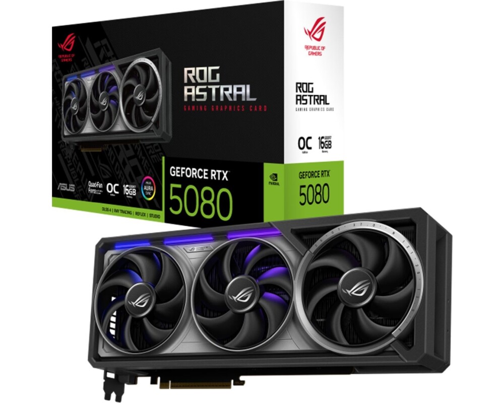 Видеокарта ASUS ROG ASTRAL GeForce RTX 5080 OC 16GB GDDR7 14