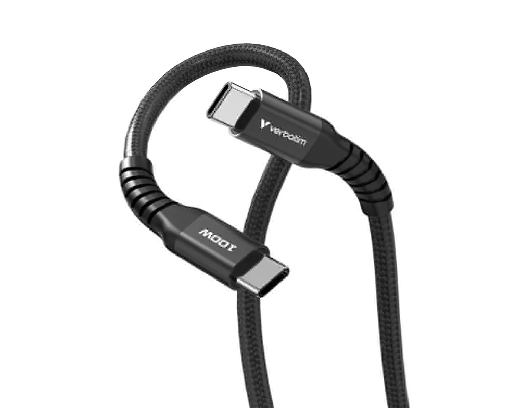 Кабел Verbatim Sync & Charge USB-C to USB-C 100W Magnetic 120 cm - Black 4